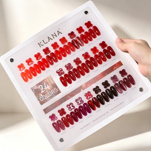 KLANA Gel Couleur Intense 24 Couleurs Bleu UV Vernis à Ongles Gel DIY Non Toxique Effet Œil de Chat Glacé Transparent Professionnel pour Salon - Product Image 6