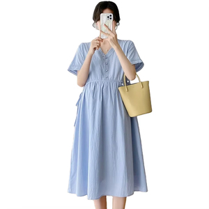 Wholesale Summer Dresses for Pregnant Women Ribbed Velvet Material |  Alibaba.com