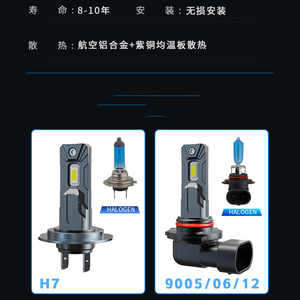 Lampadine LED per Fari Auto 45W 9800LM 6000K <span class=keywords><strong>1</strong></span>:<span class=keywords><strong>1</strong></span> Plug and Play H1 H4 H7 per Fari Universali - Product Image 5