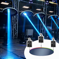 Système cinétique DMX de lumières LED à disque miroir, lourd, avec treuil DMX, pour discothèque, DJ, fête, lampe LED RGB