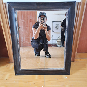 Wholesale 60x90cm Large Funky PS Framed Wall <strong>Mirror</strong> Modern Design Durable Handmade Bathroom Dressing <strong>Mirror</strong> <strong>Plastic</strong> Wall Mounted - Product Image 1