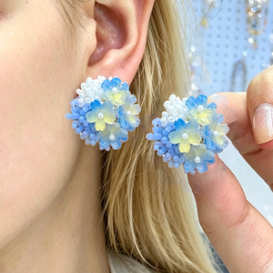 Pendientes de Moda MusesJewels, Diseño de Flor Colorida, Acero Inoxidable, Hechos a Mano para <span class=keywords><strong>Chicas</strong></span> - Product Image 3