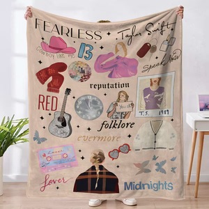 Manta Taylor personalizada manta Swifty pegatina Collage manta regalo para su regalo de cumpleaños regalo Swiftys TS - Product Image 6