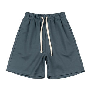 Pantalones Cortos de Malla de Algodón para Hombre, Cintura Media, Transpirables, con Cordón Ajustable, Estilo Deportivo Casual de Verano 2025 - Product Image 1