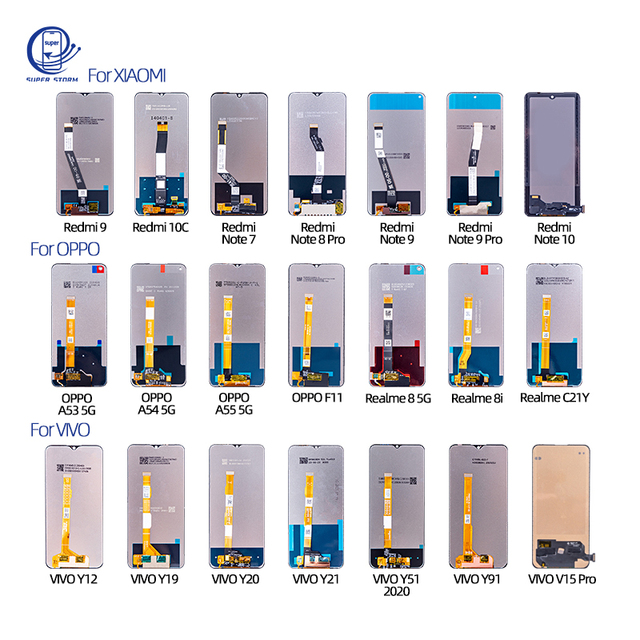 Wholesale for XIAOMI OPPO VIVO Mobile Phone LCDs Screen LCD Display Screen Replacement LCD Touch Screen Digitizer