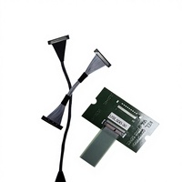 Cable micro coaxial de 30 pines USLS20-30-010-B para transmisión de alta velocidad LVDS/MIPI, ensamblaje de cable personalizado con paso de 0.4 mm