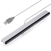 Barra Sensora USB de Repuesto para Control Remoto Wii, Hecha de Plástico, Compatible con la Barra Dolphin, Utiliza Señal IR