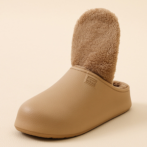Mules d'intérieur personnalisées avec logo, chaudes, imperméables, en fourrure, antidérapantes, en coton, pour homme et femme - Product Image 4
