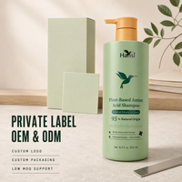 Set Sampo Organik Alami untuk Salon - Formula Lembut Melembapkan Anti-Kusut Bebas Silikon Vegan Label Pribadi 12 Botanical