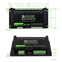 Módulo de Relés Industrial Modbus RTU de 8 Canales (D) con Entrada Digital e Interfaz RS485, Circuitos de Protección de Aislamiento Múltiple