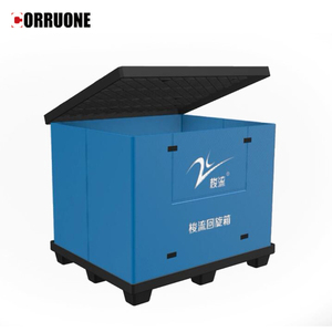 Polypropylene corrugated plastic box plastic collapsible turnover box PP honeycomb sleeves pallet storage coaming box