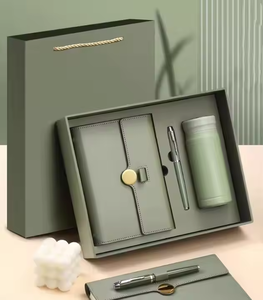 Personalisiertes Werbegeschenk mit Firmenlogo Großhandel Werbeartikel Luxuriöse Business-Geschenke Set Flasche Notizbuch mit Kugelschreiber - Product Image 3