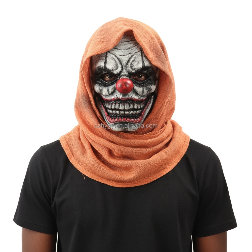 Shunfaji Masque Halloween Tête De Mort Avec Mâchoire Mobile - Masque Effrayant Latex, Cosplay Horreur, Tour De Tête 63 Cm