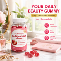 Gummies de L-Glutathion personnalisées avec des ingrédients à base de plantes pour éclaircir la peau, complément botanique naturel, fabriquées en Chine