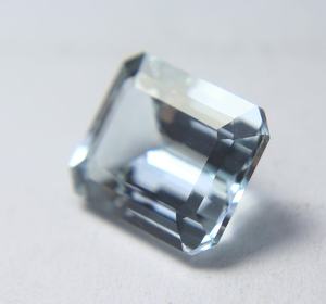 พลอยอความารีนเจียระไนแปดเหลี่ยมกะรัต4.20ฟ้าธรรมชาติสำหรับทำเครื่องประดับ - Product Image 5