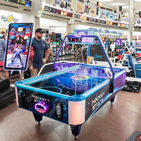Table de hockey sur air de luxe Machine de sport d'arcade d'intérieur à pièces en métal durable Langue anglaise