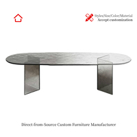 Hochwertiger Anpassbarer Moderner Minimalistischer Runder 8-Sitzer Esstisch aus Massivem Nordamerikanischem Holz mit Marmorplatte Luxusausführung