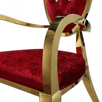 Chaises de salle à manger au design moderne Elite Luxe avec pieds en acier inoxydable pour la maison, l'hôtel, l'appartement, le bureau, les événements de mariage