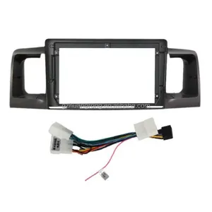 רכב GPS ניווט פנל עבור טויוטה קורולה 2003-2005 9 אינץ מסך 2 דין אנדרואיד לוח המחוונים רדיו סטריאו עבור קורולה מסגרת כבל