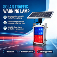 Lampe de signalisation routière solaire à LED haute intensité avec revêtement en film prismatique transparent pour une gestion efficace du trafic - Zhejiang