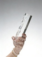 Trophée en cristal personnalisé, créatif, haut de gamme, gravé avec logo sur mesure, médaille d'autorisation, pour employé exceptionnel, réunion annuelle, en verre