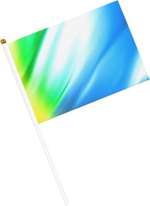 Tùy Chỉnh Cầm Tay Mini Vẫy Cờ Logo Của Riêng Bạn Thiết Kế Nhà Máy Sản Xuất Với Nhựa Bằng Gỗ Stick Cho Khuyến Mại Cờ Biểu Ngữ - Product Image 2