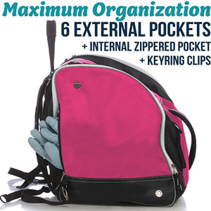 Échantillon gratuit Sac à dos pour patins à roulettes de hockey sur glace pour patinage de vitesse Inline <span class=keywords><strong>Quad</strong></span> Rangement pratique pour bottes de ski et casques-pour le voyage - Product Image 5