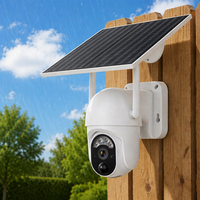 Ubox 4G 3MP 4MP无线WIFI太阳能摄像机PTZ安全PIR传感器室外闭路电视摄像机太阳能4g摄像机