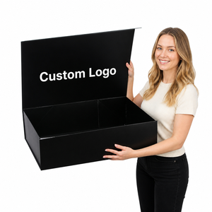Caja de Regalo Magnética con Logotipo Personalizado Premium Chino, Caja Plegable Magnética de Cartón Rígido con Forro de Satén para Empaque de Pelucas - Product Image 2