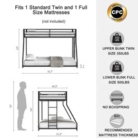Lits superposés modernes pour bébés et enfants, meubles en acier de haute qualité pour chambre à coucher, hôtel, école, hôpital, appartement