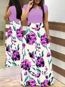 Vestidos Largos Maxi de Manga Larga con Estampado Floral y Rayas Bohemias para Mujer, Ropa Casual para Mujer Negra, Marca Jf Apparel - Product Image 4
