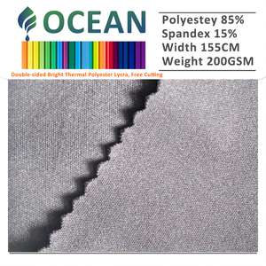 Tissu en tricot soyeux lisse et liquide extensible dans les 4 sens pour vêtements de sport décontractés et vêtements - Product Image 2