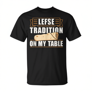 T-shirt Lefse Tradition per adulti, unisex, manica corta, girocollo, stampa digitale, cucina norvegese - Product Image 2