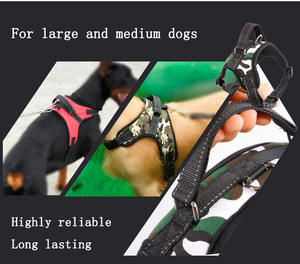 Meilleure vente <span class=keywords><strong>Amazon</strong></span> Harnais réfléchissant réglable sans traction pour chien avec poignée Harnais K9 - Product Image 4