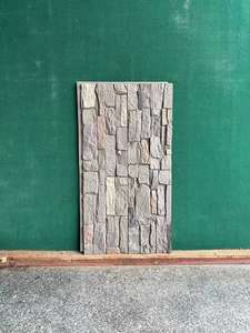 2024 nuevo diseño ligero PU panel de pared de piedra sintética <span class=keywords><strong>poliuretano</strong></span> interior y exterior 3D piedra cultural Big Rock Stone Brick - Product Image 2