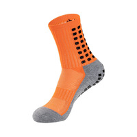 Chaussettes de football, chaussettes de compression avec coussinets en caoutchouc antidérapants, fond en tissu éponge épaissi, respirant, polyester, coton, ODM