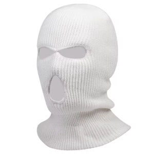 Masque Balaclava tricoté pour homme, couvrant tout le visage, 3 trous, logo personnalisé - Product Image 2
