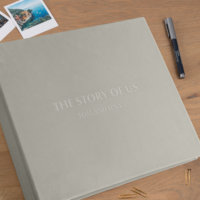 Albums promotionnels rétro simples et simples avec logo en relief de taille personnalisée Albums photo de scrapbooking en velours à 3 anneaux de 12x12 pouces