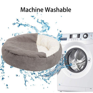 Cama para Mascotas Personalizada Hoopet, Cueva de Terciopelo para Gatos y Perros con Manta - Product Image 6