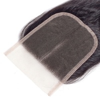 Tersedia 4x4 13x4 360 untuk Closure; Rambut Ikal Transparan Pre-Colored Bulk Wave yang Dapat Diperm