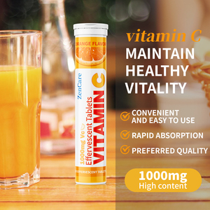 วิตามินซีแบบเม็ดฟู่ รสผลไม้ สำหรับผู้ใหญ่ ขายดี 1000 มก. เสริมภูมิคุ้มกัน รับผลิตแบรนด์ส่วนตัว OEM/ODM - Product Image 3
