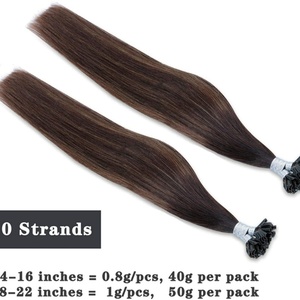 Extensions de cheveux humains Remy russes de type U, livraison rapide FH, cheveux humains lisses pour femmes - Product Image 2