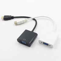 Cable Adaptador HDTV a VGA al por Mayor, HDMI Macho a VGA Hembra, Conversor de Audio y Video 1080P para Computadora de Escritorio, Portátil, Proyector y Monitor