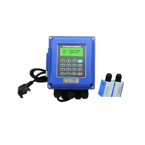 Taijia TUF 2000B Digital Flow Meter+ Brass flow sensor Temperature measuring Total flow Water meter Flowmeter 4~20 mA