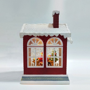 Linterna de Navidad con diseño de casa de dulces, Papá Noel, tienda de juguetes infantiles, decoración navideña, globo de nieve, linterna LED de Navidad - Product Image 3