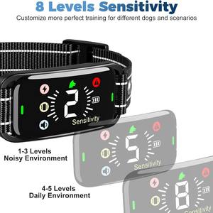 Collar Antiladridos Recargable, Impermeable IP67, Ecológico, Personalizable, con 8 Niveles de Sensibilidad Ajustables, Dispositivo Inteligente de Entrenamiento para Perros, 4 Modos, Más de 20 - Product Image 3