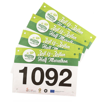 Numéros de course imperméables pour enfants et adultes, pour les sports d'été/d'hiver/d'automne, marathon, cyclisme, compétition, couleur personnalisée