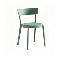 Best-seller de l'industrie, chaise de salle à manger en plastique nordique, plusieurs options de couleurs, pour bureau, café, restauration, magasin