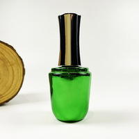 Vernis à ongles en verre peint personnalisé de 17 ml avec couvercle pour l'emballage de produits de beauté des ongles
