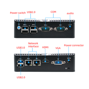 HVAEIPC fábrica OEM Mini PC Elkhart Lake Ce-Leran J6412 VGA HD Mini-PCIe 64GB DDR5 RJ45 compatible con WIN 11 Linux escritorio Industrial - Product Image 4